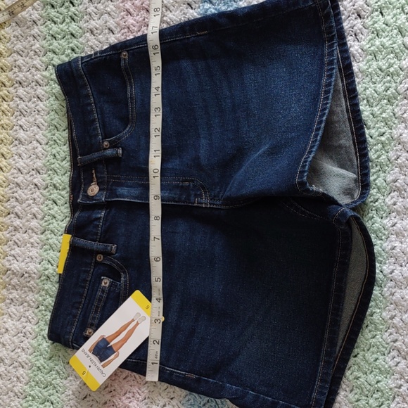 NWT Calvin Klein Size 6 Midrise Classic 5 Pocket Blue Jean Shorts - Picture 7 of 12